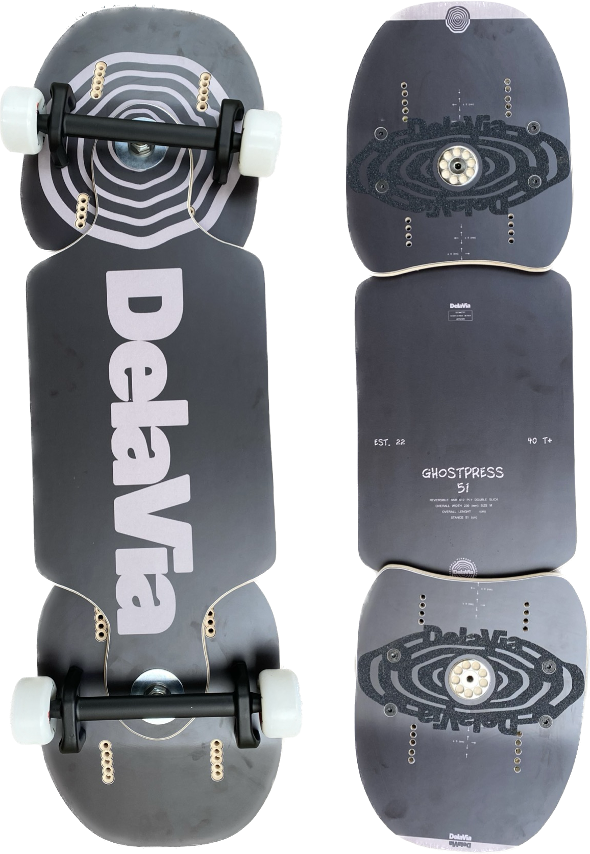 DelaVia "Ghostpress Black Edition" M51 Streetboard