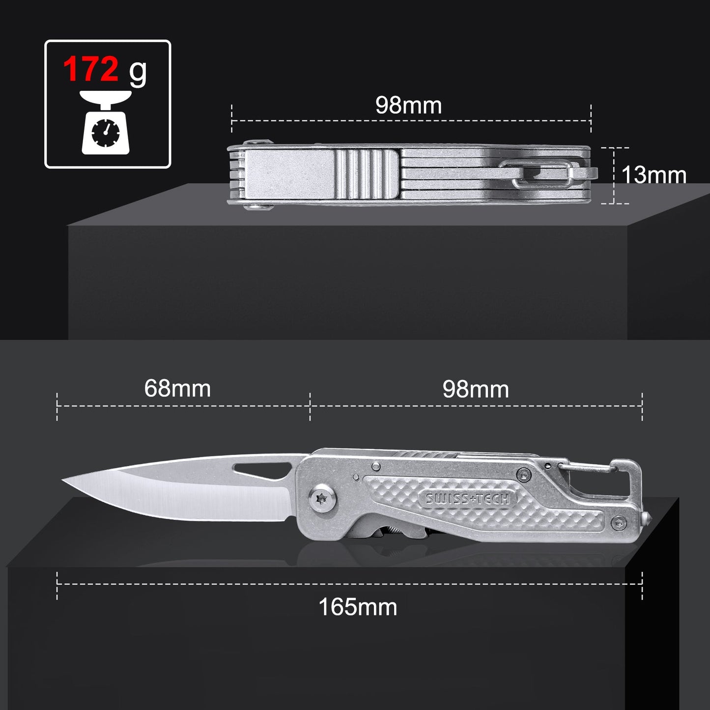 Multitool Kniv - 13 Funktioner