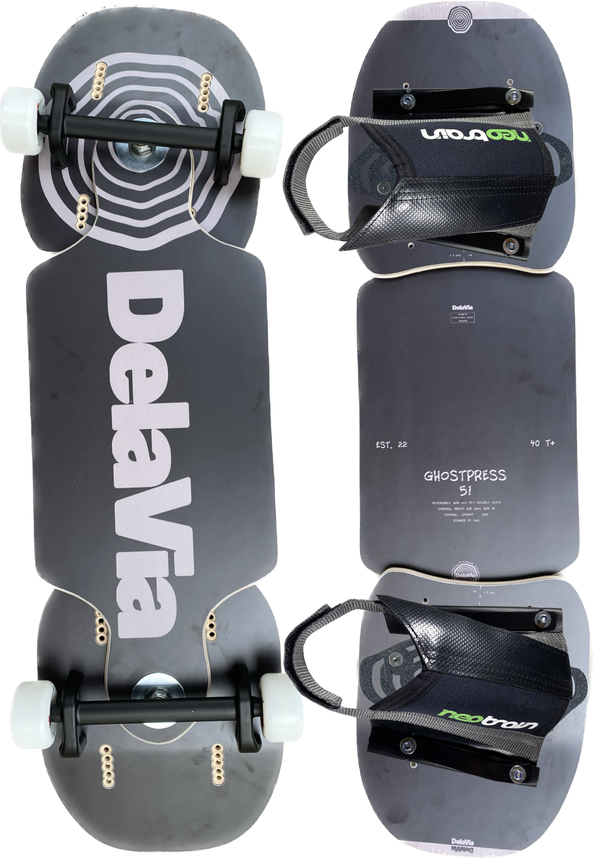 DelaVia "Ghostpress Black Edition" M51 Streetboard